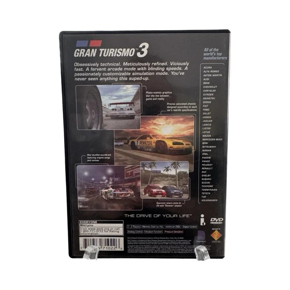 Gran Turismo 3 A-Spec Sony PlayStation 2‎ PS2 Greatest Hits Racing Sim 2001